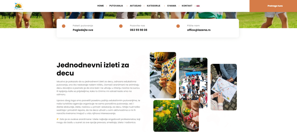 TA Lazena – prikaz sajta 3