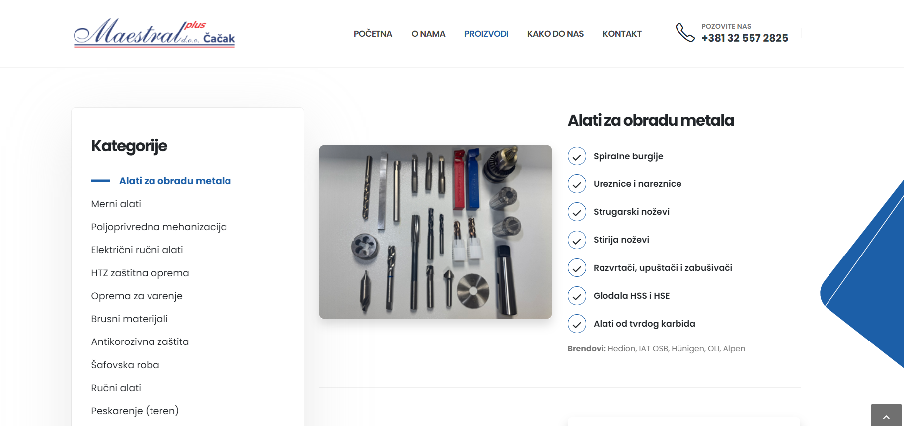 Izrada web sajta za Maestral Plus Čačak - CodeArt Studio