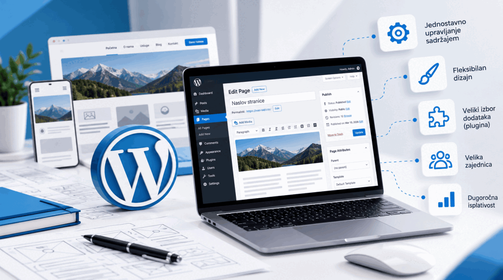 Izrada sajtova u WordPress-u: zašto je WordPress pravi izbor za vašu firmu