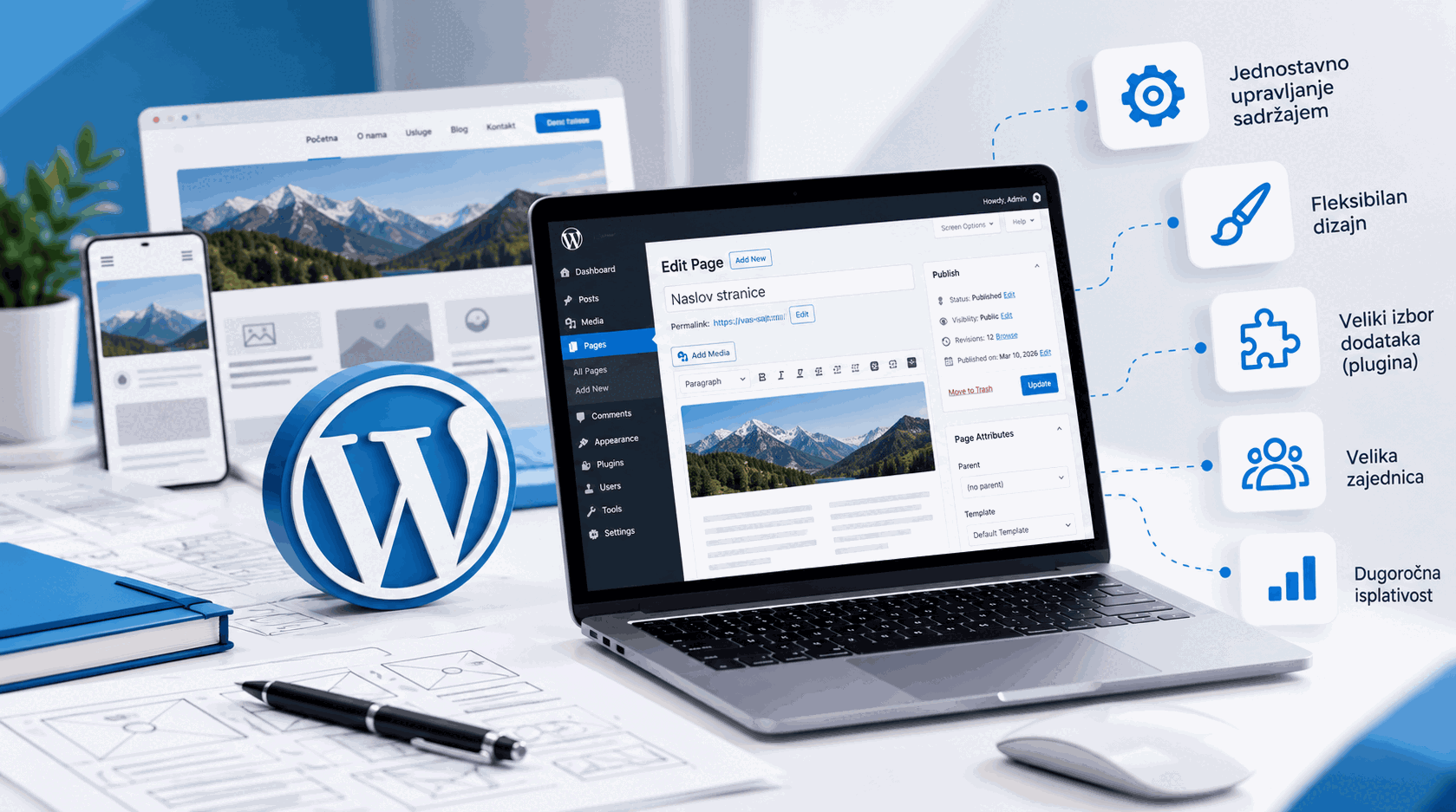Izrada sajtova u WordPress-u: zašto je WordPress pravi izbor za vašu firmu